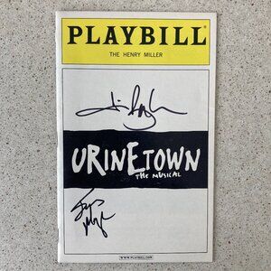 James Barbour & James Moye Signed Playbill Urinetown, The Musical Broadway 2003